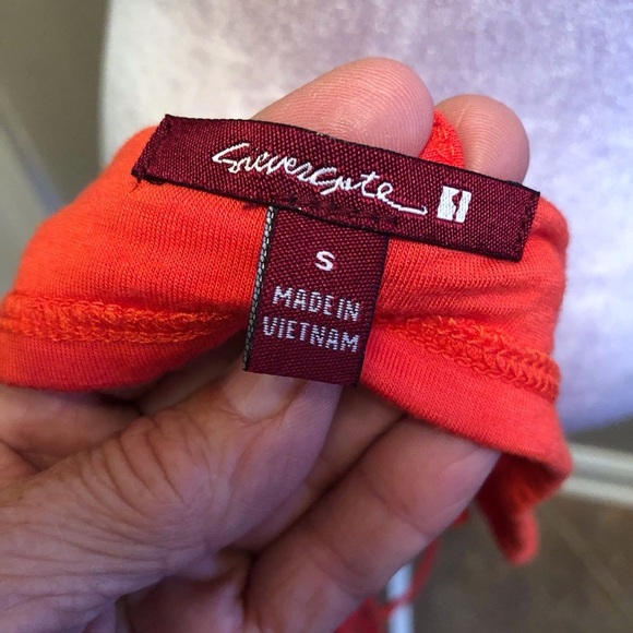 Lattice Work Cropped Tank Silvergate Size Small - Picture 4 of 9